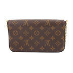Louis Vuitton Monogram Pochette Felicity Chain Wallet Fuchsia — view 2