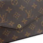 Louis Vuitton Monogram Pochette Felicity Chain Wallet Fuchsia — view 9