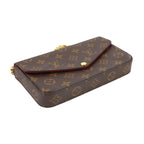 Louis Vuitton Monogram Pochette Felicity Chain Wallet Fuchsia — view 4