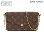 Louis Vuitton Monogram Pochette Felicity Chain Wallet Fuchsia