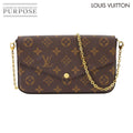 Louis Vuitton Monogram Pochette Felicity Chain Wallet Fuchsia