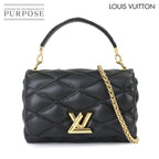 Louis Vuitton Maltage MM 2-Way Hand Chain Shoulder Bag Leather Noir