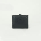 Hermes Bearn Compact Wallet Bifold Mini Epsom Noir Black Silver Veau — view 2
