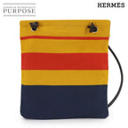 Hermes Sac Aline MM Shoulder Bag Toilet Blanc Swift Cover le Jaune Orange