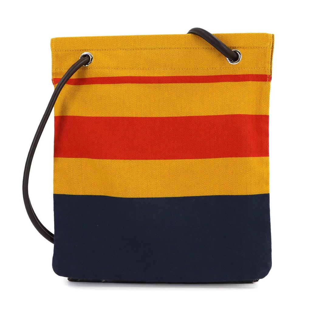 Hermes Sac Aline MM Shoulder Bag Toilet Blanc Swift Cover le Jaune Orange — view 2