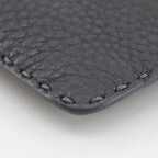 Fendi Selleria Leather Gray Coin Case — view 4