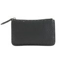 Fendi Selleria Leather Gray Coin Case