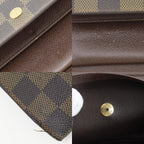 Louis Vuitton Porte Tresor International Trifold Damier Canvas Brown Wallet — view 9