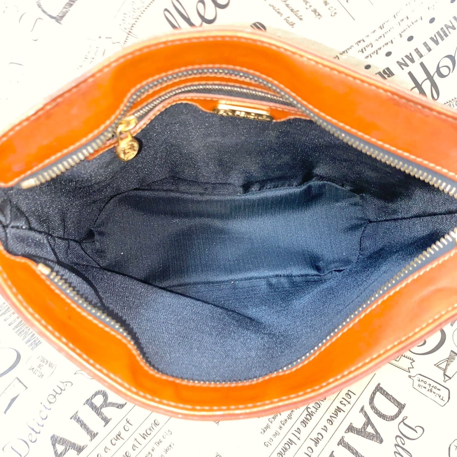 Fendi Shoulder Bag Pecan Pattern Stripe Crossbody Travel — view 7