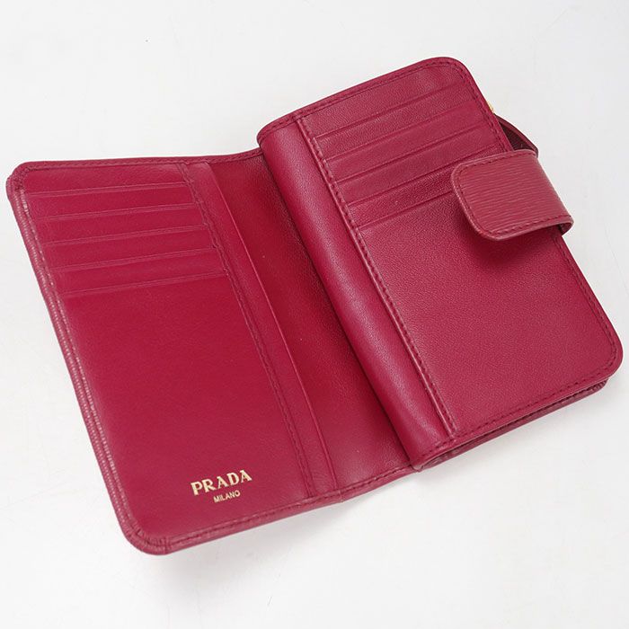 Prada Vitterombu Bifold Wallet Calf — view 3