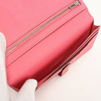 Hermes Bearn Souffle Wallet Bifold Epsom Rose Azalea — view 3