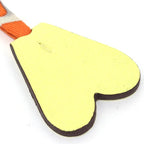 Hermes Petit Small Heart Yellow Orange Bag Charm — view 4