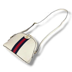 Gucci Ophidia Sherry Line Mini Shoulder Bag Crossbody Pochette Leather White — view 2