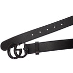 Gucci GG Marmont Slim Monochrome 75 Belt Leather Black — view 8