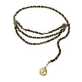 Chanel E8 CC Logo Chain Belt Black Gold