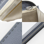 Fendi Zip Around Selleria Leather Light Blue Wallet — view 9