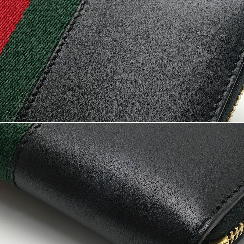 Gucci Sylvie Round Wallet Leather Black — view 5
