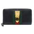 Gucci Sylvie Round Wallet Leather Black