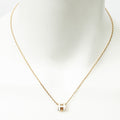 Hermes Mini Pop Pendant Necklace White Gold Plated