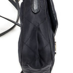 Prada Rectangle Flap Crossbody Navy Tessuto Impunto Canvas — view 7