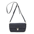 Prada Rectangle Flap Crossbody Navy Tessuto Impunto Canvas