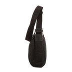 Prada Messenger Nylon Fabric a with Black Saffiano Leather — view 3