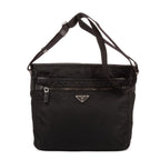 Prada Messenger Nylon Fabric a with Black Saffiano Leather
