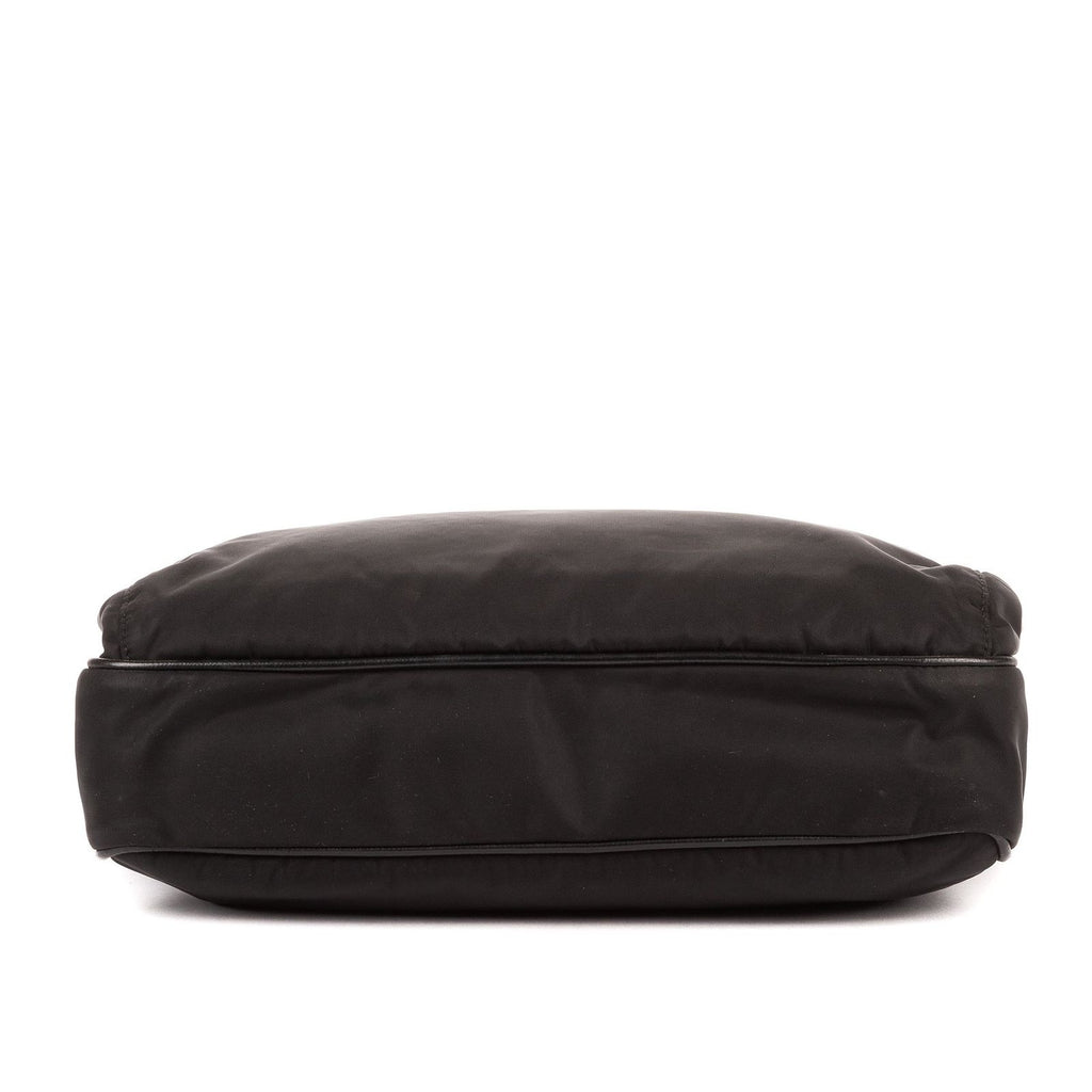 Prada Messenger Nylon Fabric a with Black Saffiano Leather — view 6