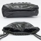 Chanel Ten 22 Mini 2-Way Chain Shoulder Bag Gray Black — view 4