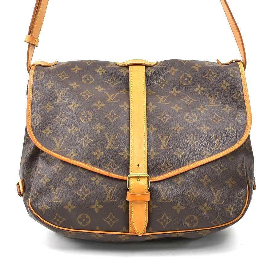 Louis Vuitton Shoulder Bag Monogram Saumur 35 — view 3