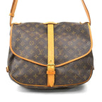 Louis Vuitton Shoulder Bag Monogram Saumur 35 — view 3