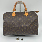 Louis Vuitton Monogram Speedy 30 Cadenaki 2 Handbag