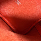 Hermes Picotin Lock PM Handbag Taurillon Clemence Orange — view 7