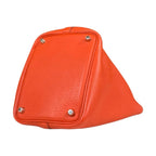 Hermes Picotin Lock PM Handbag Taurillon Clemence Orange — view 5
