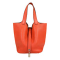 Hermes Picotin Lock PM Handbag Taurillon Clemence Orange