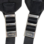 Prada Logo Patch Backpack Black — view 8