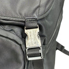 Prada Logo Patch Backpack Black — view 5