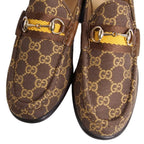 Gucci Loafers Moccasins Horsebit GG Pattern Webs — view 3