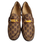 Gucci Loafers Moccasins Horsebit GG Pattern Webs — view 4