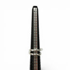Hermes Chaine D'ancre Punk Triple Ring Silver