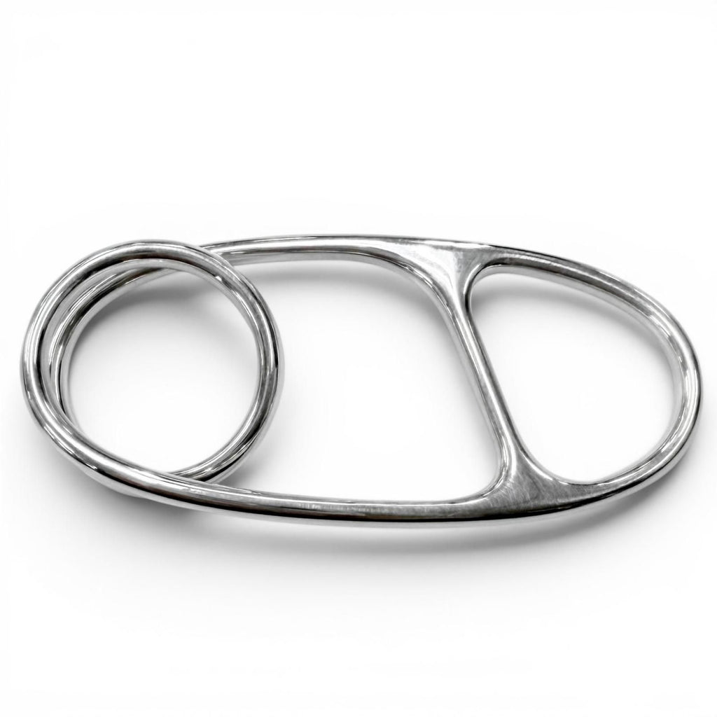 Hermes Chaine D'ancre Punk Triple Ring Silver