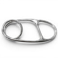 Hermes Chaine D'ancre Punk Triple Ring Silver
