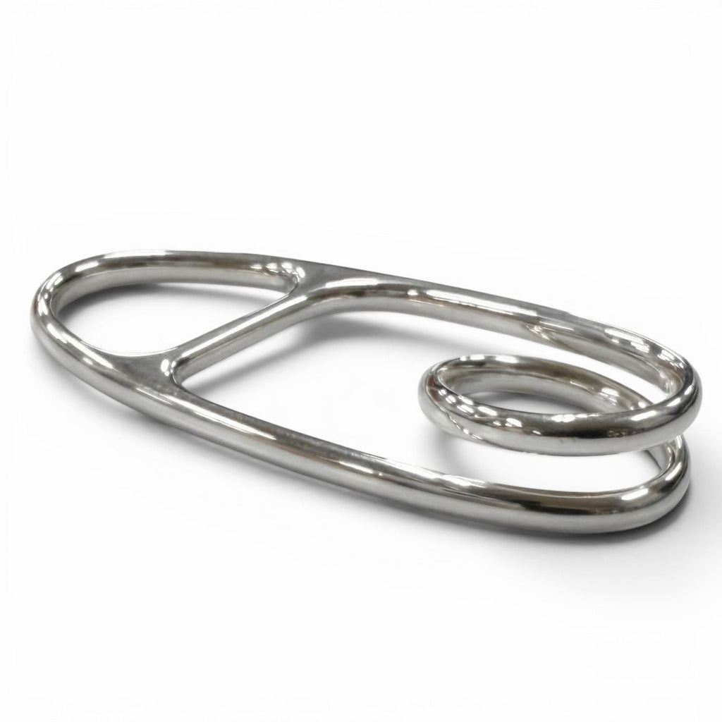 Hermes Chaine D'ancre Punk Triple Ring Silver