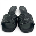 Louis Vuitton Revival Line Monogram Mules Sandals Black — view 3