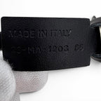 Dior Reversible CD Logo Buckle Leather Belt Black White Gold 85 — view 7