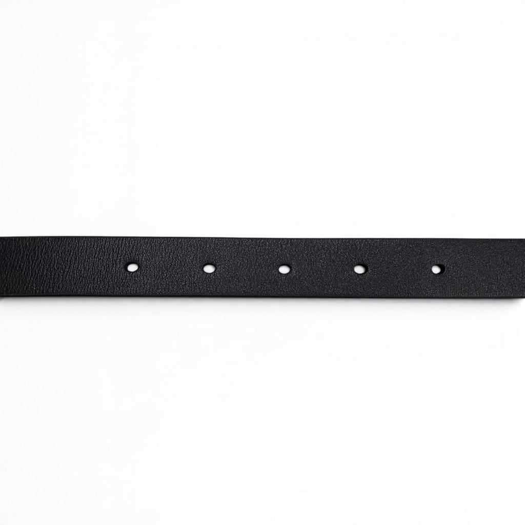 Dior Reversible CD Logo Buckle Leather Belt Black White Gold 85 — view 5