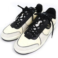 Chanel Leather Suede CC Logo Sneakers Ivory Black