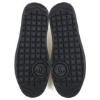 Chanel Leather Suede CC Logo Sneakers Ivory Black — view 8