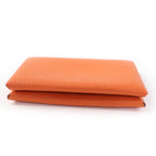 Hermes Calvi Chevre Business Card Holder Case Orange — view 4