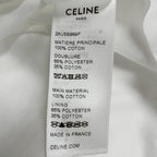 Celine Cotton 100% Logo Print Hat Bucket Hat White — view 8